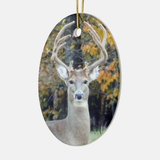 Big Buck Antlers-Ornament Keramisch Ornament (Links)