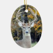 Big Buck Antlers-Ornament Keramisch Ornament (Achterkant)