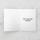 Big Buck Birthday Kaart (Binnen)