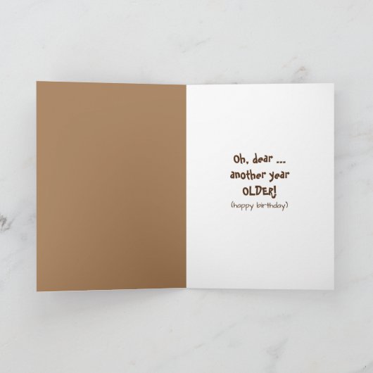 Big Buck Birthday Kaart (Binnen)