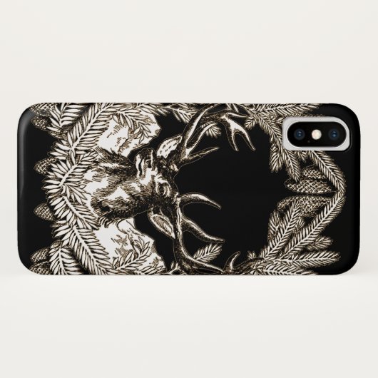 Big Buck Case-Mate iPhone Case (Achterkant (horizontaal))
