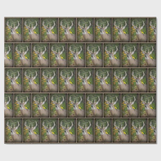 Big Buck Deer Cadeaupapier (Vlak)