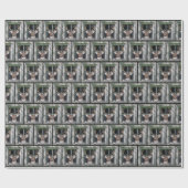 Big Buck Deer in Window Cadeaupapier (Vlak)