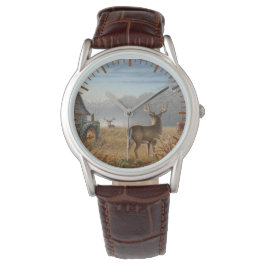 Big Buck Deer schokte op het Boerderij Horloge