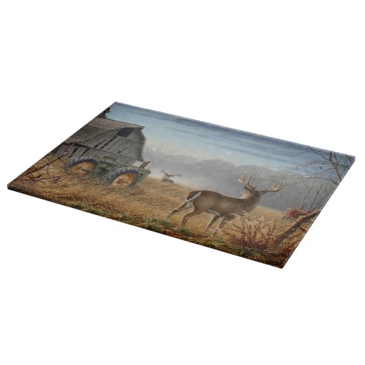 Big Buck Deer schokte op het Boerderij Snijplank (Hoek)