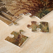 Big Buck Deer Showdown on the Boerderij Puzzle Legpuzzel (Zijkant)