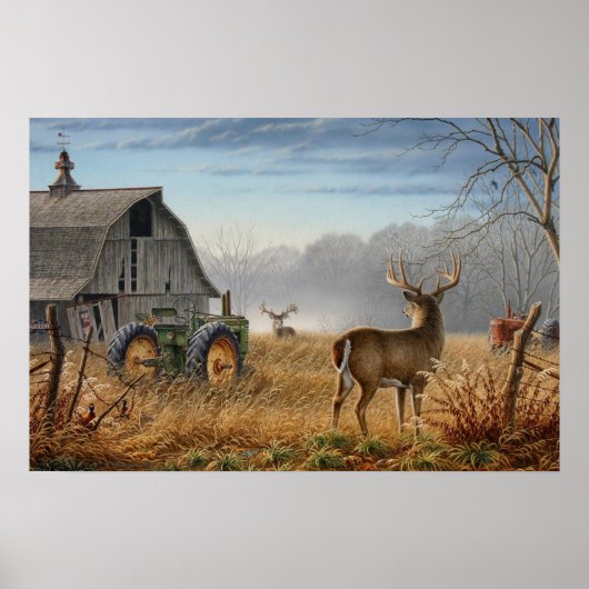 Big Buck  Deer Showdown On The Farm Poster (Voorkant)