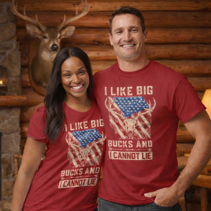 Big Buck Energy – Sterren, Strepen & gewei T-shirt