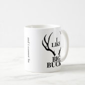 Big Buck Funny Hunting Coffee Mok (Voorkant rechts)