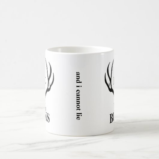 Big Buck Funny Hunting Coffee Mok (Center)