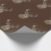 Big Buck hertenkop Cadeaupapier (Hoek)