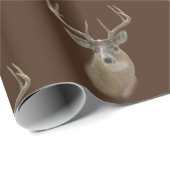 Big Buck hertenkop Cadeaupapier (Rol Hoek)