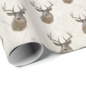 Big Buck hertenkop Cadeaupapier (Rol Hoek)