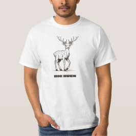 Big Buck Hunting Herten Design T-shirt