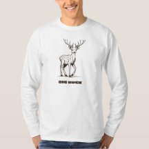 Big Buck Hunting Herten Design T-shirt