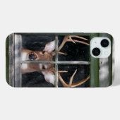 Big Buck in het raam Case-Mate iPhone Case (Achterkant (horizontaal))