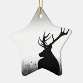 Big Buck Keramisch Ornament (Links)