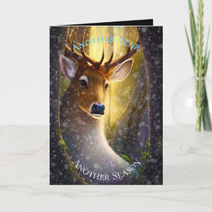 Big Buck Kerstmis Feestdagen Kaart