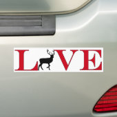 Big Buck Lover Bumpersticker (Op auto)