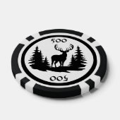 Big Buck Onder Pine Trees Toevoegen Bedrag Poker Chips (Enkel)