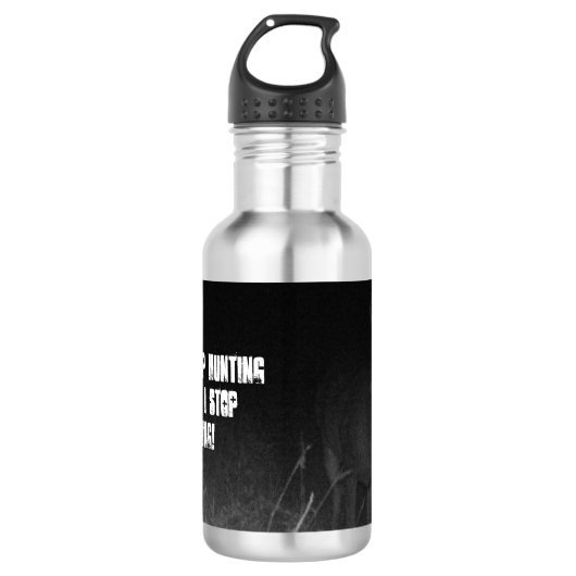 Big Buck Stainless Steel Water Bottle Waterfles (Voorkant)