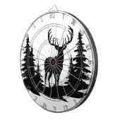 Big Buck Tussen Pine Tree Vector Dartbord (Voorkant Rechts)