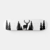 Big Buck Tussen Pine Tree Vector Persoonlijk Skateboard (Horizontaal)