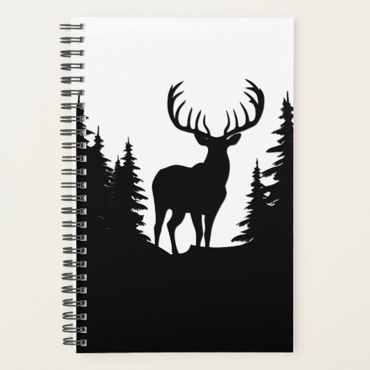 Big Buck Tussen Pine Tree Vector Planner (Voorkant)