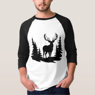 Big Buck Tussen Pine Tree Vector T-shirt