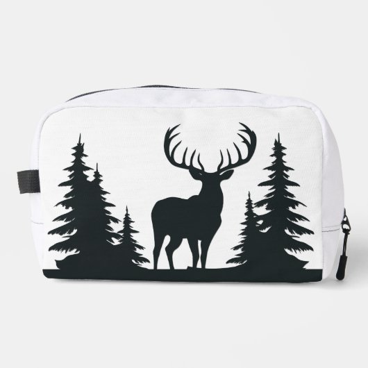 Big Buck Tussen Pine Trees Toilettasje (Voorkant)