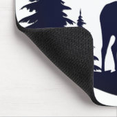 Big Buck Tussen Pine Trees Vector Muismat (Hoek)