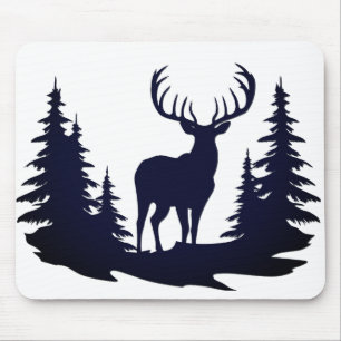 Big Buck Tussen Pine Trees Vector Muismat