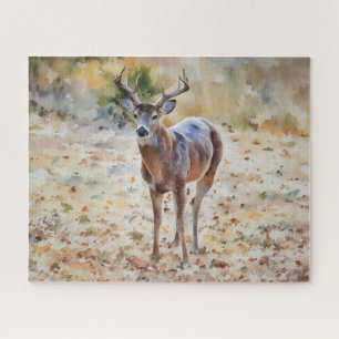 Big Buck Wild Deer Animal Art Puzzel Legpuzzel