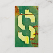 Big Bucks Dollar Sign Visitekaartje (Voorkant)