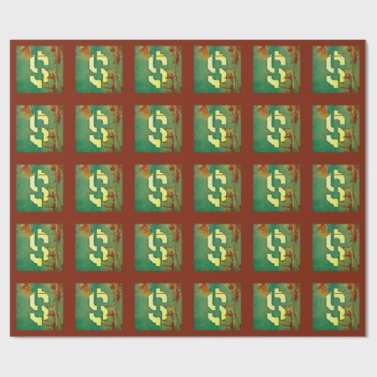 Big Bucks Rust Plaid Cadeaupapier (Vlak)