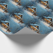  Big Buck's Snowy Christmas Visit Cadeaupapier (Hoek)