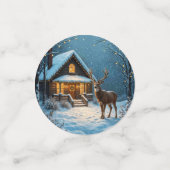  Big Buck's Snowy Christmas Visit Confetti (Kleine voorkant)