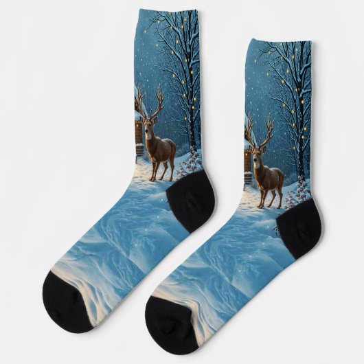  Big Buck's Snowy Christmas Visit Sokken (Links)