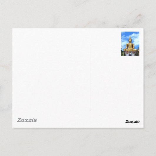 Big Buddha Briefkaart (Achterkant)