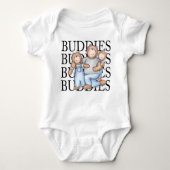 Big Buddy Little Buddy New Sibling Romper (Voorkant)