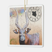 Big Bull Bongo Keramisch Ornament (Links)