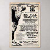  Big Bull Tractor Print (Voorkant)