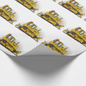 Big Bulldozer Dozer Cadeaupapier (Hoek)