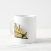 Big Bulldozer Dozer Coffee Mok (Voorkant links)