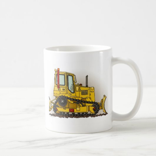 Big Bulldozer Dozer Coffee Mok (Rechts)