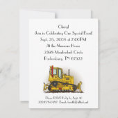 Big Bulldozer Dozer Kaart (Achterkant)