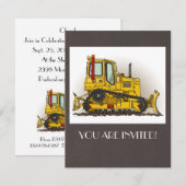 Big Bulldozer Dozer Kaart (Voorkant / Achterkant)