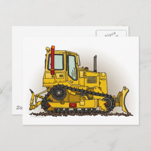 Big Bulldozer Dozer Post Card Briefkaart (Voorkant / Achterkant)