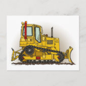 Big Bulldozer Dozer Post Card Briefkaart (Voorkant)