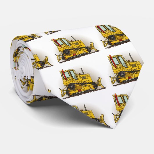 Big Bulldozer Dozer Stropdas (Opgerold)